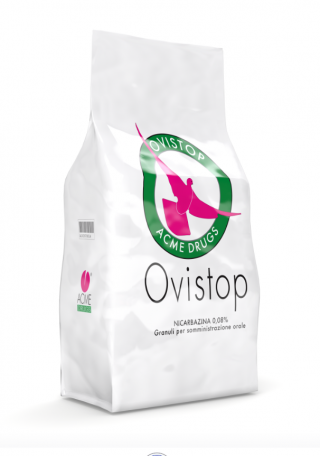 immagine della confezione da 15 kg di Ovistop - "mangime" anticoncezionale per piccioni